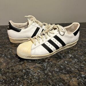 2015 Adidas Super Star 80s White/Black G61070 Sneaker Men US Sz 13